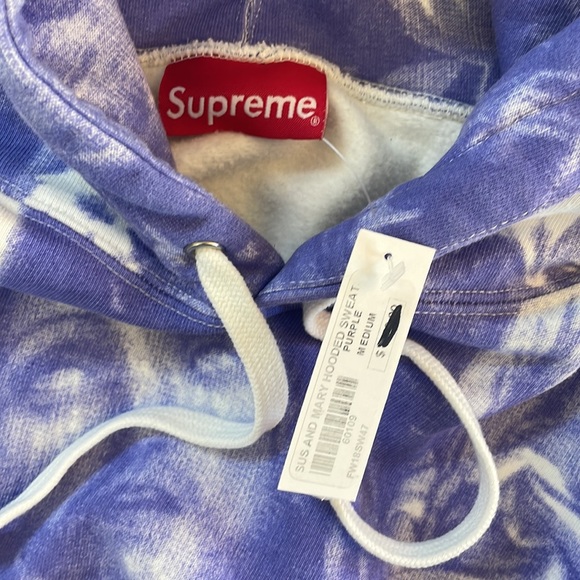 NEW WITH TAG SUPREME Sus and Mary Hooded purple Sweatshirt. Purchased in NYC - Picture 5 of 7